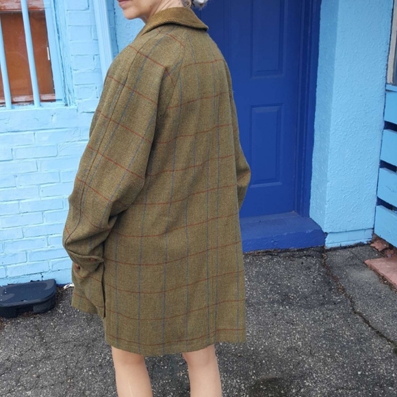 Vintage DAKS London Women's Wool Barn Coat Size L - Picture 7 of 7